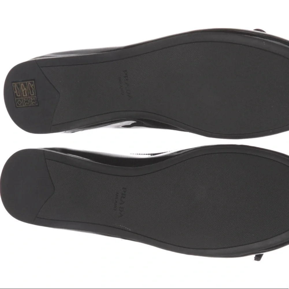Prada Leather Ballet Flats🔥$375 NO VISIBLE SIGNS of damage,They are EVERYTHING! - Picture 9 of 16